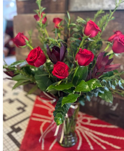 One Dozen Red Roses Rose Bouquet