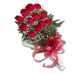 Graduation Presentation  Bouquet  Long Stems  One Dozen Long Stem Red Roses  With Babyreath & Greens ((PICKUP ONLY))