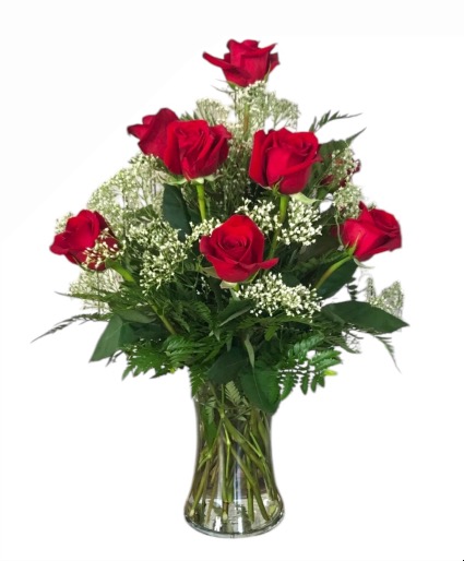 One Dozen Long Stemmed Red Roses 