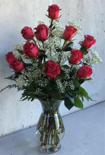 One Dozen Long Stem Pink Floyd Roses Premium Long Stem Roses