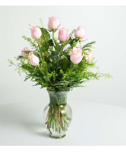 One Dozen Pink Roses Mother's Day