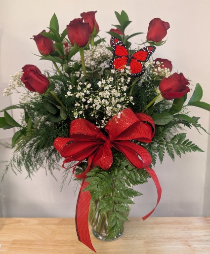 One dozen red roses  local gold canyon florist 