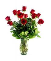 One Dozen Red Roses Arranged 
