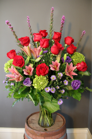 One dozen Southern Charm Bouquet in Chattanooga, TN | Chantilly Lace Floral Boutique LLC