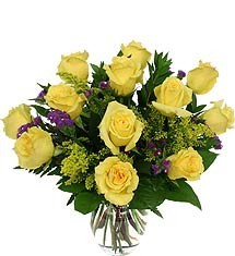 One Dozen Yellow Roses 