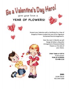One Full Year of Flowers  The Perfect Valentines Gift