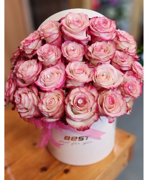 Only the Best Designer Box with 24 Roses