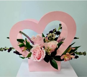 Open Heart Flower Arrangement