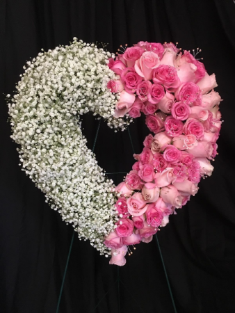 Open Heart Standing Spray