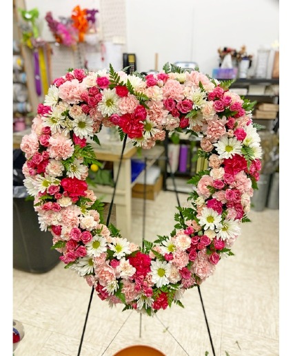 Open Heart Spray Standing Spray