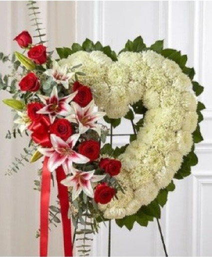 Open Heart with Red - 00349 