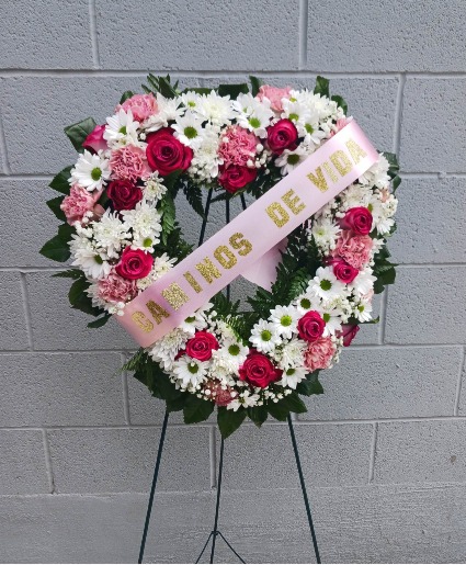 Open Heart Wreath Sympathy Wreath