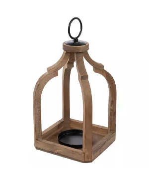 Small Open Wooden Lantern 