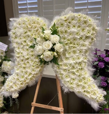 Angel Wings Standing Spray  in Vacaville, CA | Vior Floral Art