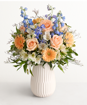 Orange and Blue Chic Modern Setting For Our Favorite Colors