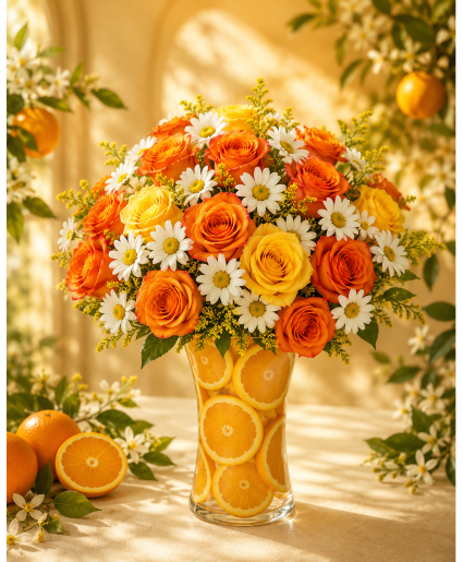 Orange Blossom Bliss  Call Us for Faster Service & Daily Specials: (915) 303-8500 Text Us to Order Anytime: (915) 505-3708 Your trusted source for Flowers & Delivery in El Paso TX