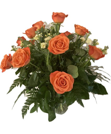 Orange celebration Vase