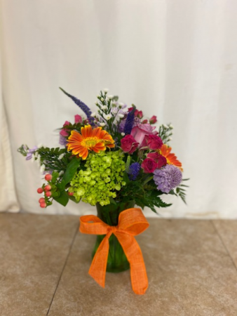 Delightfully Orange Mixed vase