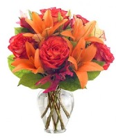 Orange for You Vase Arrangment