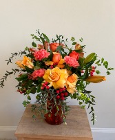 Orange Fun Vase Arrangement 
