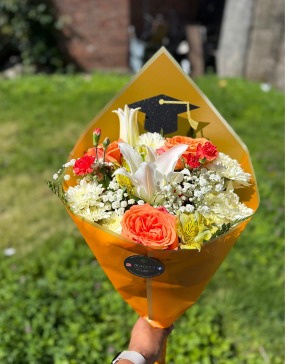 Orange grad bouquet  Bouquet 