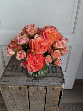 Orange is the New Pink Fresh Arrangement