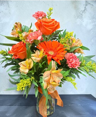 Orange you glad it's summer Summer Arrangement in Vermillion, SD | Pied Piper Vermillion Flowers & Gifts