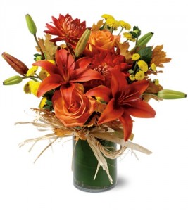 Orange Zest Fall Arrangement