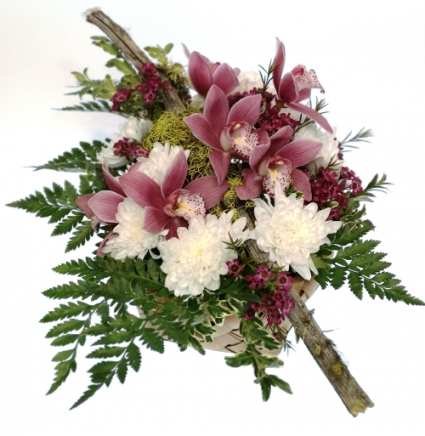 Orchid Basket Basket arrangement