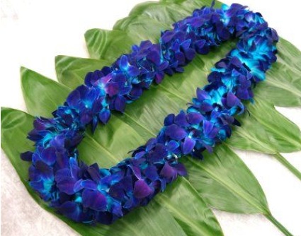 Orchid Lei- BLUE (Limited Quantities) POPULAR
