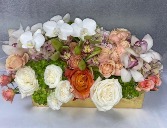 orchid party long centerpiece 