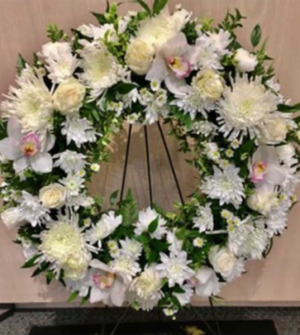 Pure Serenity Funeral Wreath stand sold separately Wreath 