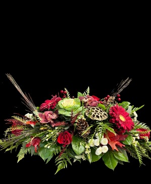 Orchids and Daises  Centerpiece 