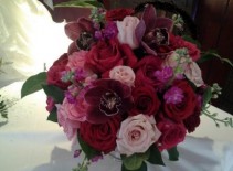Orchids and Roses Hand Held Bouquet