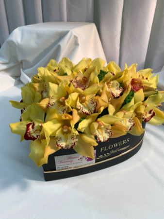 Orchids Heart  Yellow Orchid Heart On The Heart Box