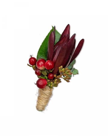 Organic Boutonniere Wristlet/Boutonniere