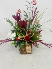 Organic Rustic Christmas Arrangement 