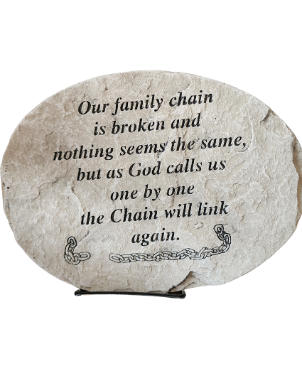 Our Family Chain is Broken Bereavement Keepsake