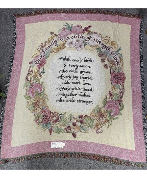 Our Family Throw Afghan Blanket
