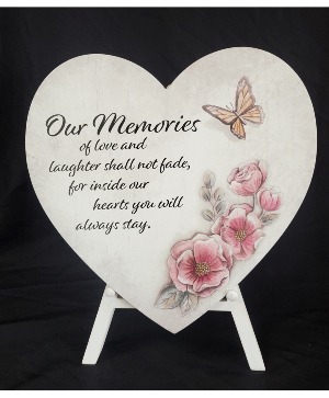 Our Memories- Heart & Easel 