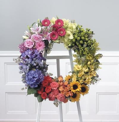 Over The Rainbow Wreath