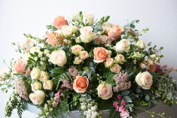 Overflowing Affection Casket Spray  in La Grande, OR | FITZGERALD FLOWERS