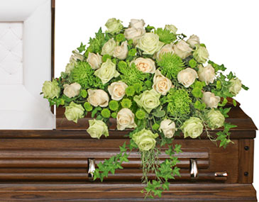 Overflowing Affection Casket Spray in Talladega, AL | GAITHER'S FLORIST
