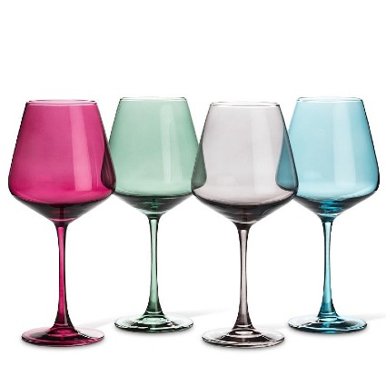 Oversized pair of wine glasses 