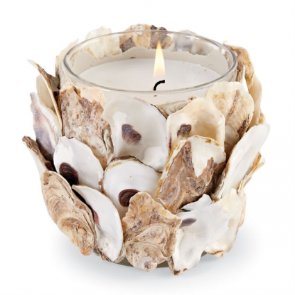 oyster shell candle  
