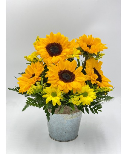 Pail Full of Sunshine Freshcut Arrangement