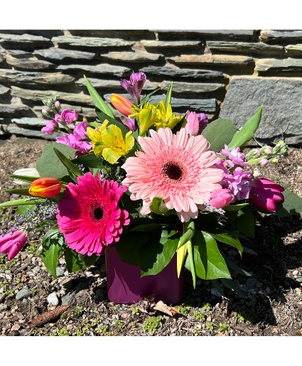 Pink Skies Vase Arrangment