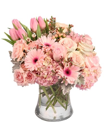 Pale Pink Delight Floral Arrangement  in Henderson, TX | RAYFORD FLORIST & GIFTS