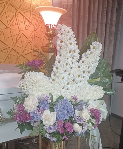 Paloma en flores Arte