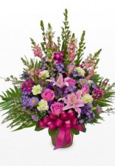 Pansy Petals Sympathy Arrangements